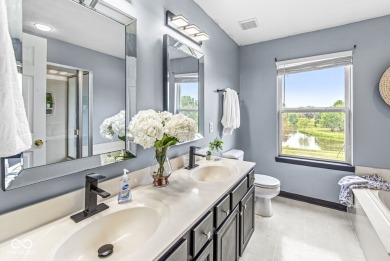 Wake up to stunning views every day in this beautiful 4-bedroom on Plum Creek Golf Club in Indiana - for sale on GolfHomes.com, golf home, golf lot