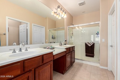 Situated on a fully enclosed corner lot, this beautifully on Poston Butte Golf Club in Arizona - for sale on GolfHomes.com, golf home, golf lot