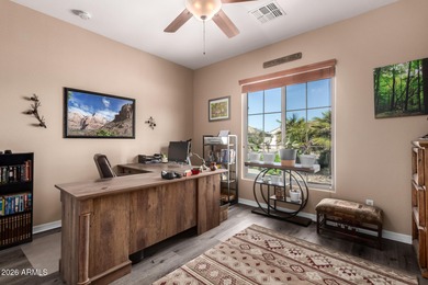 Situated on a fully enclosed corner lot, this beautifully on Poston Butte Golf Club in Arizona - for sale on GolfHomes.com, golf home, golf lot
