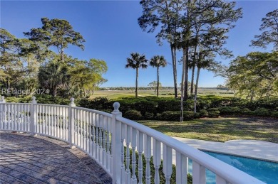 Best views of golf, marsh, and creek from this luxury well-built on Long Cove Club in South Carolina - for sale on GolfHomes.com, golf home, golf lot