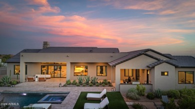 Built in 2021 on 1.73 acres, this contemporary retreat is tucked on Desert Highlands Golf Club in Arizona - for sale on GolfHomes.com, golf home, golf lot