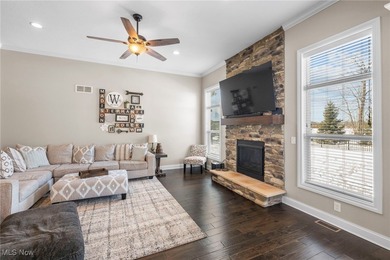 Welcome home to this stunning newer residence located in the on Fox Meadow Country Club in Ohio - for sale on GolfHomes.com, golf home, golf lot