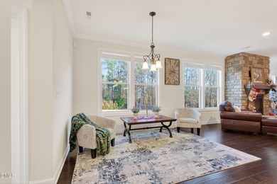 Discover this stunning semi-custom luxury home with a THREE CAR on The Preserve At Jordan Lake Golf Club in North Carolina - for sale on GolfHomes.com, golf home, golf lot