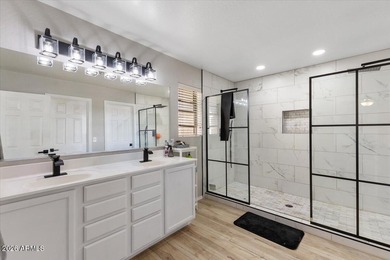 This stunning recently remodeled 5-bed, 3-bath home is a on Augusta Ranch Golf Club in Arizona - for sale on GolfHomes.com, golf home, golf lot