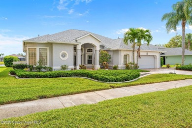 Experience peaceful comfort and style in one of the most on Suntree Country Club in Florida - for sale on GolfHomes.com, golf home, golf lot