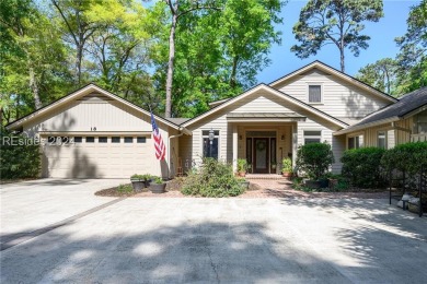 Beautifully 4 bed/4 bath home with pool and a golf course view on Palmetto Dunes Golf Course and Resort in South Carolina - for sale on GolfHomes.com, golf home, golf lot