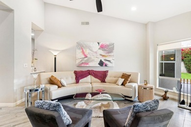 This fully renovated 3 bedroom, 2.5 bath is located in a hidden on Palm Desert Resort Country Club in California - for sale on GolfHomes.com, golf home, golf lot