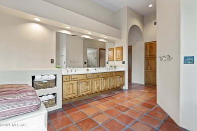 Step inside this magnificent Santa Fe style custom home. Soaring on Forty Niner Golf and Country Club in Arizona - for sale on GolfHomes.com, golf home, golf lot