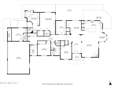 Step inside this magnificent Santa Fe style custom home. Soaring on Forty Niner Golf and Country Club in Arizona - for sale on GolfHomes.com, golf home, golf lot