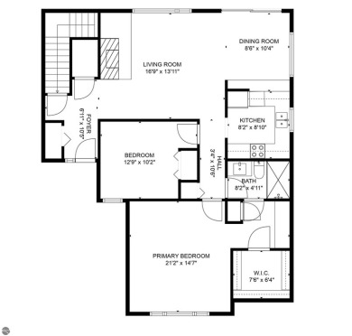 An almost 2000 sq foot condo, consisting of 2 floors and awesome on Crown Golf Course in Michigan - for sale on GolfHomes.com, golf home, golf lot
