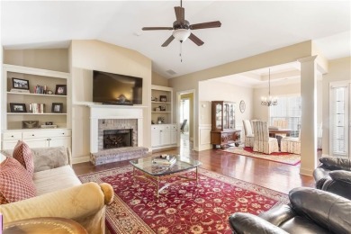 Stunning beauty surrounds this graceful home nestled in sought on Brookstone Golf and Country Club in Georgia - for sale on GolfHomes.com, golf home, golf lot
