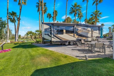 Expanded FULLY PAVED golf course lot, boasting panoramic views on Outdoor Resorts/Palm Springs in California - for sale on GolfHomes.com, golf home, golf lot