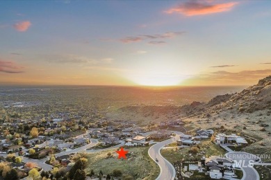 STUNNING VIEWS! Build your dream home and enjoy this sunset on Warm Springs Golf Club in Idaho - for sale on GolfHomes.com, golf home, golf lot