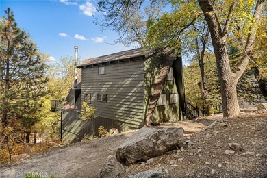 Step into this beautiful remodeled A frame cabin-a timeless on Lake Arrowhead Country Club in California - for sale on GolfHomes.com, golf home, golf lot
