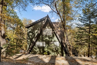 Step into this beautiful remodeled A frame cabin-a timeless on Lake Arrowhead Country Club in California - for sale on GolfHomes.com, golf home, golf lot