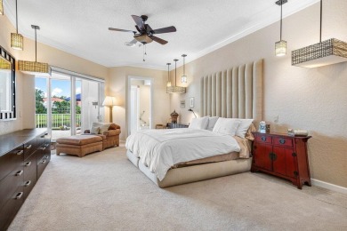 Soaring two-story ceiling heights greet you upon entering this on Polo Club of Boca Raton in Florida - for sale on GolfHomes.com, golf home, golf lot