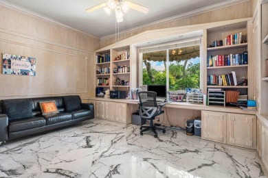 Soaring two-story ceiling heights greet you upon entering this on Polo Club of Boca Raton in Florida - for sale on GolfHomes.com, golf home, golf lot