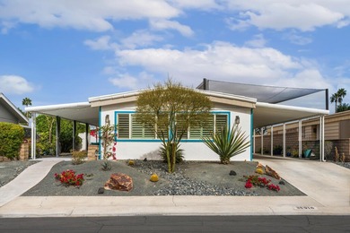 Welcome to this beautifully reimagined manufactured home on Palm Desert Greens Country Club in California - for sale on GolfHomes.com, golf home, golf lot
