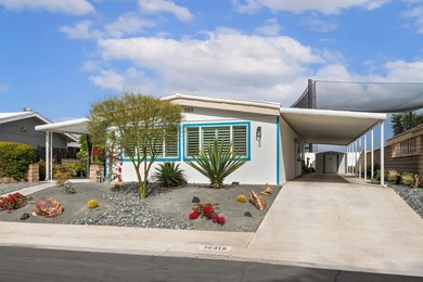 Welcome to this beautifully reimagined manufactured home on Palm Desert Greens Country Club in California - for sale on GolfHomes.com, golf home, golf lot