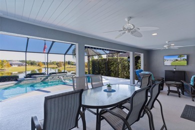 EXPANDED GARDENIA DESIGNER HOME with GOLF CAR GARAGE, LAKEFRONT on Pennbrooke Fairways in Florida - for sale on GolfHomes.com, golf home, golf lot