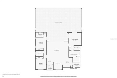 DOUBLE LOT 3 Bedroom plus 3 Bathroom Pool home situated on a low on Rotonda Golf and Country Club - Long Marsh  in Florida - for sale on GolfHomes.com, golf home, golf lot