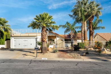 Experience elevated desert living at 64469 Pinehurst Circle in on Mission Lakes Country Club in California - for sale on GolfHomes.com, golf home, golf lot