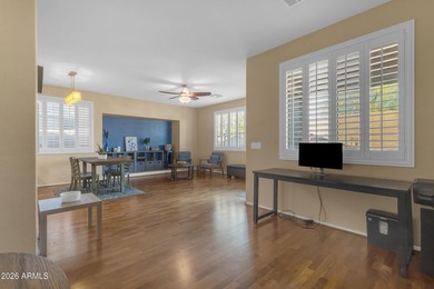 Single-level home with a Large courtyard at the entrance and an on Estrella Mountain Ranch Golf Course in Arizona - for sale on GolfHomes.com, golf home, golf lot