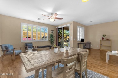 Single-level home with a Large courtyard at the entrance and an on Estrella Mountain Ranch Golf Course in Arizona - for sale on GolfHomes.com, golf home, golf lot