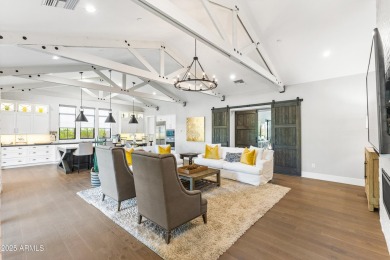Modern farmhouse charm meets functional luxury in this on Sanctuary Golf Course At WestWorld in Arizona - for sale on GolfHomes.com, golf home, golf lot