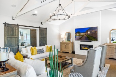 Modern farmhouse charm meets functional luxury in this on Sanctuary Golf Course At WestWorld in Arizona - for sale on GolfHomes.com, golf home, golf lot