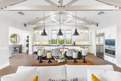 Modern farmhouse charm meets functional luxury in this on Sanctuary Golf Course At WestWorld in Arizona - for sale on GolfHomes.com, golf home, golf lot