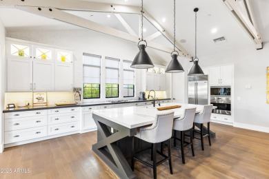 Modern farmhouse charm meets functional luxury in this on Sanctuary Golf Course At WestWorld in Arizona - for sale on GolfHomes.com, golf home, golf lot