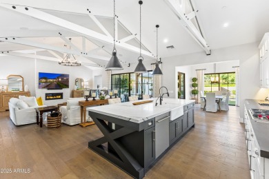 Modern farmhouse charm meets functional luxury in this on Sanctuary Golf Course At WestWorld in Arizona - for sale on GolfHomes.com, golf home, golf lot