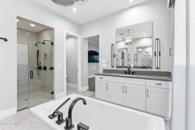Modern farmhouse charm meets functional luxury in this on Sanctuary Golf Course At WestWorld in Arizona - for sale on GolfHomes.com, golf home, golf lot