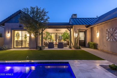 Modern farmhouse charm meets functional luxury in this on Sanctuary Golf Course At WestWorld in Arizona - for sale on GolfHomes.com, golf home, golf lot