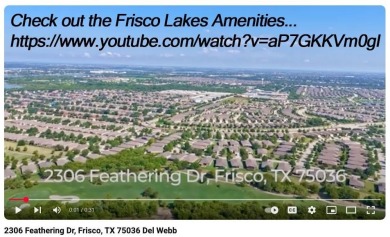 Charming 3-Bed, 2-Bath Home in Premier 55+ Golf Community!
 on Frisco Lakes Golf Course in Texas - for sale on GolfHomes.com, golf home, golf lot