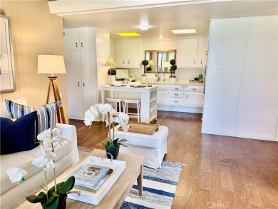 This elegant 2 bedroom one bathroom home is located in a serene on Leisure World Seal Beach Golf Course in California - for sale on GolfHomes.com, golf home, golf lot