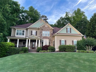 This custom home is peacefully nestled in a sought-after golf on Traditions of Braselton Golf Club in Georgia - for sale on GolfHomes.com, golf home, golf lot