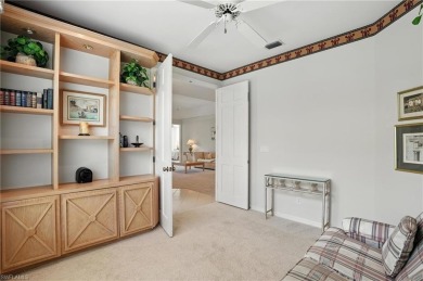 This 2-bedroom plus den villa offers sweeping golf course views on Estero Country Club in Florida - for sale on GolfHomes.com, golf home, golf lot