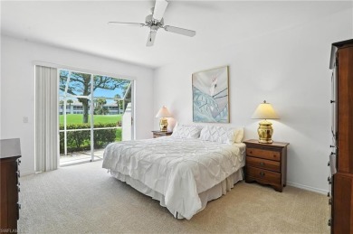 This 2-bedroom plus den villa offers sweeping golf course views on Estero Country Club in Florida - for sale on GolfHomes.com, golf home, golf lot