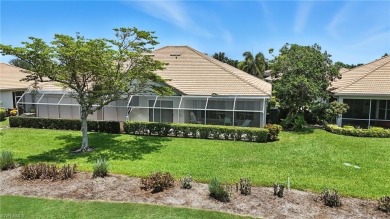 This 2-bedroom plus den villa offers sweeping golf course views on Estero Country Club in Florida - for sale on GolfHomes.com, golf home, golf lot