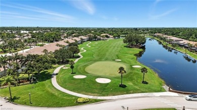 This 2-bedroom plus den villa offers sweeping golf course views on Estero Country Club in Florida - for sale on GolfHomes.com, golf home, golf lot