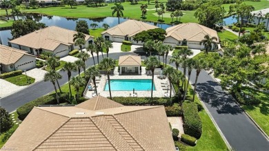 This 2-bedroom plus den villa offers sweeping golf course views on Estero Country Club in Florida - for sale on GolfHomes.com, golf home, golf lot