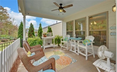 DUNWOODY Model  Covered front porch with brick elevation.  This on Chateau Elan Golf Club  in Georgia - for sale on GolfHomes.com, golf home, golf lot