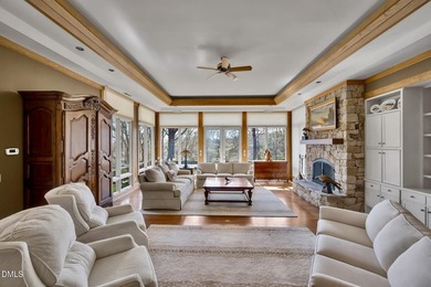 Luxury estate on a private 1.7 acre lot with gentle upslope on Governors Club in North Carolina - for sale on GolfHomes.com, golf home, golf lot