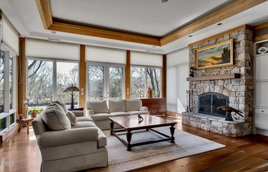 Luxury estate on a private 1.7 acre lot with gentle upslope on Governors Club in North Carolina - for sale on GolfHomes.com, golf home, golf lot