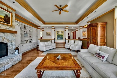 Luxury estate on a private 1.7 acre lot with gentle upslope on Governors Club in North Carolina - for sale on GolfHomes.com, golf home, golf lot