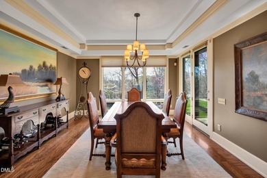 Luxury estate on a private 1.7 acre lot with gentle upslope on Governors Club in North Carolina - for sale on GolfHomes.com, golf home, golf lot