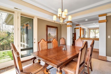 Luxury estate on a private 1.7 acre lot with gentle upslope on Governors Club in North Carolina - for sale on GolfHomes.com, golf home, golf lot