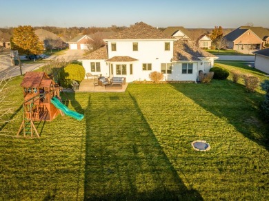 Step into luxury and tranquility with this beautiful 2-story on Newburg Village Golf Club in Illinois - for sale on GolfHomes.com, golf home, golf lot